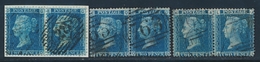 O GRANDE BRETAGNE - O - N°27 - 2p Bleu - 3 Paires - Pl. 7,8,9 - TB - Covers & Documents