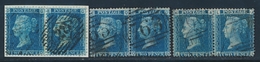 O GRANDE BRETAGNE - O - N°27 - 2p Bleu - 3 Paires - Pl. 7,8,9 - TB - Storia Postale