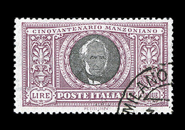 O ROYAUME D'ITALIE - O - N°151 - 5l. Violet Et Noir - Obl. Milano - TB - Oblitérés