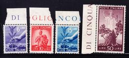 ** ROYAUME D'ITALIE - ** - N°494, 497/98, 502 - BDF - TB - Used