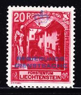 * LIECHTENSTEIN - TIMBRES DE SERVICE - * - N°3 - 20r Rouge Carminé - TB - Official