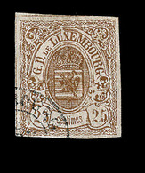 O LUXEMBOURG - O - N°8 - 25c Bistre - Signé - TB - 1852 William III