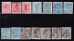 O NORVEGE - O - N°11 X4, 14 X7, 15 X3 - TB - Used Stamps