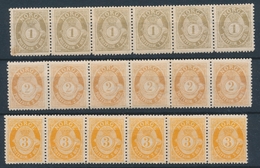 ** NORVEGE - ** - N°46A/48A - Bde De 6 - TB - Used Stamps