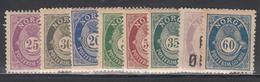 ** NORVEGE - ** - N°49, 52/58 - TB - Used Stamps