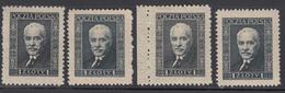 * POLOGNE - * - N°344, 344a - Papier Vergé Horiz. Et Vertic. - TB - Unused Stamps