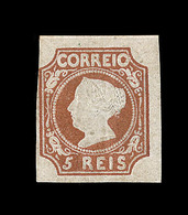 * PORTUGAL - * - N°1 - 5r Brun Jaune - Gomme Brunâtre - Certif. Scheller - TB - Unused Stamps