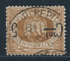 O SAINT MARIN - O - N°9 - Surch. Renversée - TB - Unused Stamps