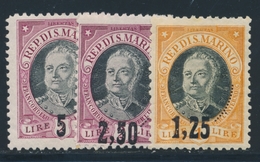 * SAINT MARIN - * - N°130/32 - TB - Unused Stamps