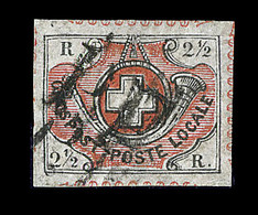 O SUISSE - Références SBK (N°YVERT-TELLIER) - O - N°12 (N°11) - Margé - Réparé - PP - Bel Asp. - 1843-1852 Poste Federali E Cantonali