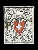 O SUISSE - Références SBK (N°YVERT-TELLIER) - O - N°14 Type I - (N°16) - Petite Réparation - Certif. Kimmel - 1843-1852 Kantonalmarken Und Bundesmarken