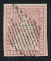 O SUISSE - Références SBK (N°YVERT-TELLIER) - O - N°24 B1 - Obl. Grille - Signé Herrmann - Cote 140FS - TB - 1843-1852 Federal & Cantonal Stamps