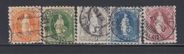 O SUISSE - Références SBK (N°YVERT-TELLIER) - O - N°66B/71B - (N°81/85) - Dentelé 9½ - B/TB - 1843-1852 Federal & Cantonal Stamps