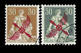 O SUISSE - POSTE AERIENNE  - O - N°1/2 - Signés A. Brun - TB - Unused Stamps