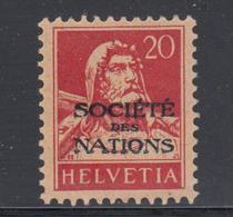 (*) SUISSE - TIMBRES DE SERVICE - (*) - N°52 - 20c Rouge - TB - Dienstmarken