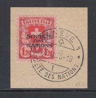 F SUISSE - TIMBRES DE SERVICE - F - N°58a - Variété "HFLVETIA" - Signé Calves - TB - Dienstmarken