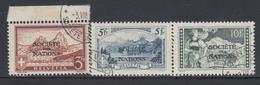 O SUISSE - TIMBRES DE SERVICE - O - N°60A/61A - 3 Val - TB - Servizio