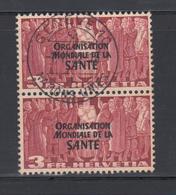 O SUISSE - TIMBRES DE SERVICE - O - N°266 - Paire Vertic. - TB - Service