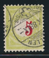 O SUISSE - TIMBRES TAXE - O - N°21 - Chiffre "5" Déplacé - TB - Taxe