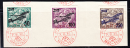 F TCHECOSLOVAQUIE - F - PA N°7/9 - 3 Val - Obl. Rge Praha 7/3/30 - TB - Airmail