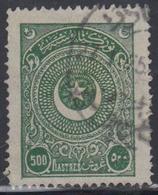 O TURQUIE - O - N°686 - 500pi Vert Gris - TB - Oblitérés