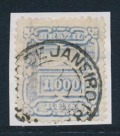 O BRESIL - O - N°67 - 1000r. Bleu Gris - Belle Oblit. TB - Other & Unclassified