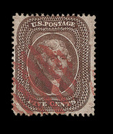 O ETATS-UNIS  - O - N°12 - 5c Marron - Type II - Obl Rouge - TB - Unused Stamps