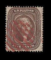 O ETATS-UNIS  - O - N°12 - 5c Marron - Type II - Obl Rouge - TB - Ongebruikt