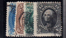O ETATS-UNIS  - O - N°18, 21/23 - TB - Unused Stamps