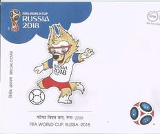 Special Cover, India FIFA World Cup Russia 2018 Indien Inde Cvr With Dr Talimeren AO, India First Footballer Captain Sta - 2018 – Russie