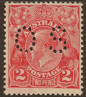 AUSTRALIA 1926 2d Golden-scarlet KGV OS SG O104 HM #ATO32 - Oficiales