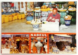 #397  Ceramics, Pottery, Crafts, Street Market In Nabeul - TUNISIA, North Africa - Postcard - Marchands