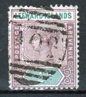 Leeward Islands 1890 Queen Victoria  ½d Dull Mauve And Green Single Definitive Stamp. - Leeward  Islands