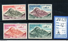 ANDORRE à CHARNIERE - PA. N°5/8 - Airmail