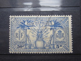 VEND BEAU TIMBRE DES NOUVELLES-HEBRIDES N° 95 , (X) !!! - Unused Stamps