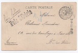 CPA Artillerie Anglaise Avec 2 Cachets TIEN-TSIN Et Griffe VOIE SIBERIE - 1905 - Cartas & Documentos