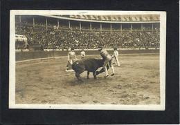 CPA Corrida Tauromachie Carte Photo RPPC France ? Espagne ? à Identifier Voir Scan Du Dos - Corridas