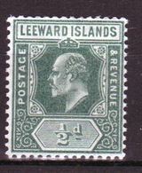 Leeward Islands 1907 Edward VII ½d Dull Green Single Definitive Stamp. - Leeward  Islands