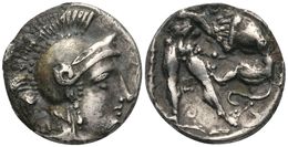 Calabre Tarente 0,36 G (Vlasto 1366) - Griegas