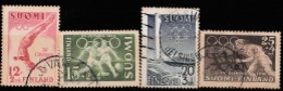 1952 HELSINKI OLYMPIC USED STAMP SET  FROM FINLAND /SPORTS / DIVING/FOOTBALL/STADIUM /ATHLETICS - Ete 1952: Helsinki