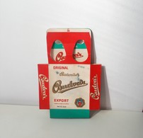 VINTAGE ORIGINAL BUDWEISER BUDWAR CARDBOARD BOX CZECHOSLOVAKIA EXPORT BEER - Beer