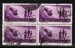 EGYPT   Scott # 527 VF USED BLOCK Of 4 (Stamp Scan # 433) - Blocchi & Foglietti