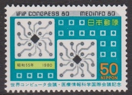 Japan SG1582 1980  8th World Computer Congress, Mint Never Hinged - Unused Stamps