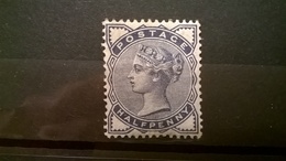 FRANCOBOLLI STAMPS GRAN BRETAGNA 1883 MLH NON USATO SERIE QUEEN VICTORIA REGINA VITTORIA SEGNI DI LINGUELLA - Unused Stamps