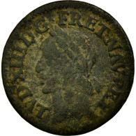 Monnaie, France, Louis XIII, Double Tournois De Warin, Tête à Gauche, Double - 1610-1643 Luigi XIII Il Giusto