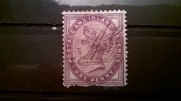 FRANCOBOLLI STAMPS GRAN BRETAGNA 1881 SERIE QUEEN VICTORIA REGINA VITTORIA SEGNI DI LINGUELLA ANNULLO A.G. SCRITTO - Used Stamps