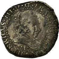 Monnaie, France, Henri III, Demi Franc, 1587, Limoges, TB+, Argent, Sombart:4716 - 1574-1589 Henry III