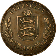 Monnaie, Guernsey, 8 Doubles, 1914, Heaton, Birmingham, SUP, Bronze, KM:14 - Guernesey