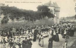 GUERANDE LA FETE DIEU LE DEFILE DE LA PROCESSION SUR LE MAIL - Guérande