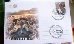 VATICAN 2018,  SPECIAL CANCEL ON COVER PAPAL AUDIENCE 5 DECEMBER 2018 ON SAINT PETER - Briefe U. Dokumente